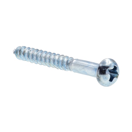 Prime-Line Wood Screw Round Head, Phillips Drive No. 4 X 1in Zinc Plated Steel 50PK 9207173
